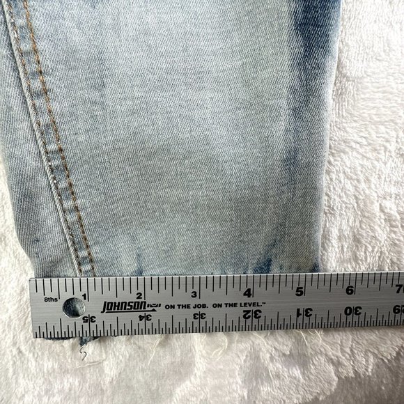 Topshop Womens Jeans 34x30 Acid Wash Dip Moto Jamie High Waist Ankle Grazer NEW - Picture 14 of 14